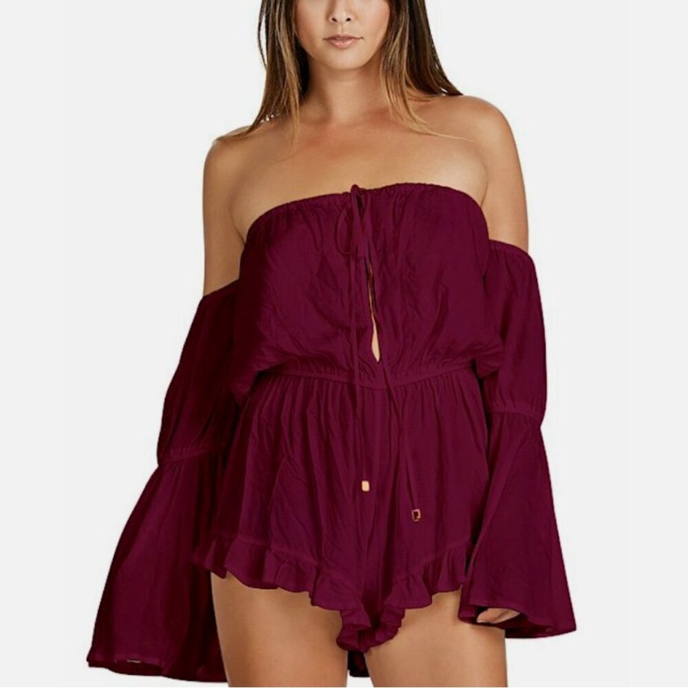 Radio Fiji Maroon Sokally Romper